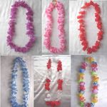 Hawaiian Tropical Flower Lei, Garlands Hen Night Fancy Dress Party 11 Colour