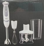 BRAUN MQ5235 1000W splash-free hand blender mixer chopper whisk + 600ml beaker