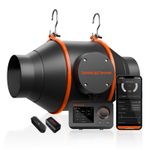 Spider Farmer 4"6" Inline Fan Blower w/GGS Controller Smart APP Control/Clip Fan