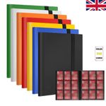 Trading Card Binder with 360 Compartment - Durable PP Material, 9-Pocket Storage