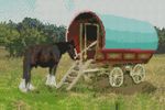 Gypsy Caravan Complete Counted Cross Stitch Kit 12"x 8"