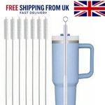 Drinking Straw Cleaning Brush Nylon Tube Pipe Cleaner Stainless Steel Handle