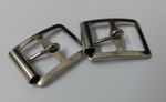 Genuine British Issue 5/8" Nickel Plated Small Roll Buckles X2 STD41