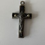 Silver Tone  Pendant Crucifix Vintage