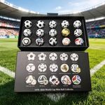 Historical FIFA World Cup Soccer Mini Ball Set 1970-2026 Collection Gift