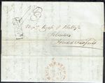 GREAT BRITAIN -  PRE-STAMP Delph P.P. boxed h/s in black - 47993