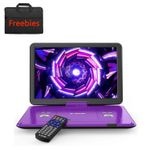 Boifun 17.5" Portable DVD Player HD Swivel Screen 6 Hours Battery Region Free UK