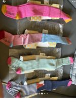 lilly + sid 6-12 months Full Tights 4 Pairs Multicolour Striped Cotton Blend