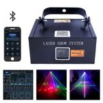 Portable iOS Android App Edit 1W RGB Animation DMX Stage Projector Laser Lights