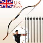 Traditional Recurve Bow Mongolian Horsebow Handmade Archery Hunting Target Arrow