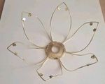 Vintage 1970’s - 80’s Flower Lotus Lamp Replacement Base Petals Frame ONLY