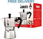 Bialetti Moka Express Aluminium Stovetop Coffee Maker (3 Cup) 130ml