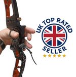 WNS Archery Adjustable Finger Sling Paracord Spring Lock Toggle Speckled Black