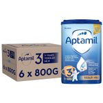 6 x 800g Aptamil 3 Toddler Milk Suitable For Ages 1+ Year Formula
