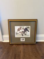 1982 Ohio Wetlands Duck Stamp Wood Ducks Signed By Artist John Ruthven