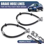 2x For VW Polo Mk4 9N Seat Ibiza Mk3 2001-2009 Front Brake Hose Lines 6Q0611701C
