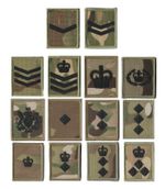 BLACK on Multicam MTP Rank Patch Badge - All Ranks (Hook and Loop Backed)