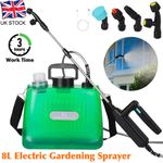 8L Garden Plant Mister Watering Can Electric Automatic Sprayer with Spray Gun