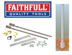 Faithfull 2m External Wall Corner Building/Builders Profiles PAIR + Fitting Kit