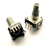 5Pcs Rotary encoder with switch EC12 Audio digital potentiometer 15mm handle CK 
