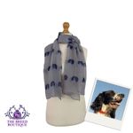 ENGLISH SPRINGER SPANIEL SCARF LADIES BLACK & WHITE SPRINGER SPANIEL SHAWL WRAP