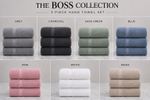 The BOSS Collection Hand Towels 50x90cm Set of 3 (Multiple Colours)