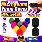 10PCS Foam Microphone Cover Reusable Mic Cover Most Handheld Microphone