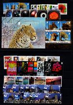 GUERNSEY 2009  YEAR SET:  COMMS.- 6 SETS + 2 M/S + FLOWER DEFINITIVES MNH