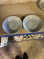 Denby Halo Speckle Pasta Bowls X2 Brand New.Firsts.