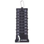 Golf Scorekeeper Stroke Counter Scorecard Portable Easy to Use 18-Hole Keychain