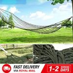 Outdoor Camping Swing Hammock 10-Strand Nylon Rope Portable Sleeping Net Bed