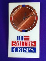 Vintage Smith's Crisps Mirror Clock collectable Advertising Memorabilia