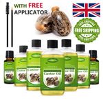 100% Pure Organic Castor Oil for Eyelashes Eyebrows Hair Growth Cold Pressed -UK