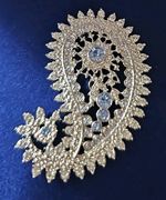 Rare Camrose & Kross JBK Jacqueline  Kennedy Swarovski Crystals Paisley Brooch