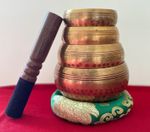 Meditation Traditional Healing Singing Bowl Tibetan Buddhism Nepal Hammer & Mat