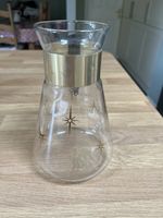 Pyrex Atomic Gold Starburst 5 Cup Glass Coffee Pot Carafe clear GC vintage