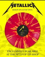 Metallica 72 Seasons Vinyl Splatter Berlin Germany 2026 Exclusive Pop Up Store