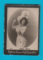 OGDENS GUINEA GOLD  -  CARD  NO.  681  ACTRESS  -  ANNA  HELD -  1901