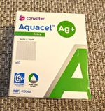 Convatec Aquacel Ag+ Extra Silver Dressings 5cm x 5cm – Pack of 6 – Exp 07/2027