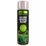 Autotek Silver Wheel Aerosol Spray Paint Durable Finish 500ml 