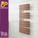 Bronze Heated Towel Rail Offset Modern Designer Bathroom Radiator 1080 x 550mm
