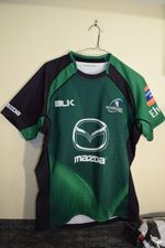 BLK Connacht 2013 2014 HOME JERSEY Ireland Rugby Team MENS L Green Black