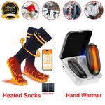Electric Heated Socks Rechargeable 10000mAh Battery Men Women Foot Warmer W/APP