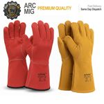 Welding Gloves Heat Resistant BBQ/Oven/MIG/TIG Premium Welder Gauntlets