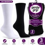 Womens Ladies Gentle Grip Socks  UK 4-8 Honeycomb Top Soft Non Elastic Diabetic