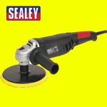 Sealey Polisher Buffer 180mm 1100W 240V Variable Speed Lightweight ER1700P