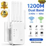 1200Mbps WiFi Signal Extender Range Repeater Booster Internet Amplifier UK Plug
