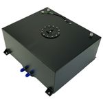 Streetstar Aluminum Fuel Tank Gas Tank 80 Liter Black Dash 10 AN10