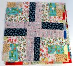 Unfinished Hand Sewn Quilt Sections / Approx 16" x 18" Each LOT Of 12 Very Nice!