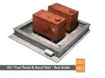 OIL / DIESEL TANKS & BUND WALL KIT OO GAUGE 1:76 SCALE FOR HORNBY MODEL RAILWAYS